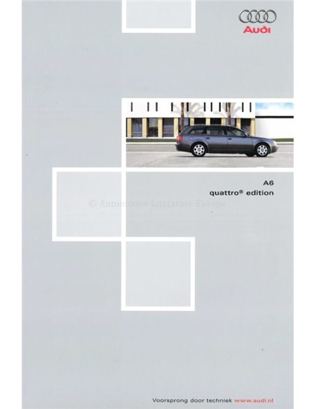 2002 AUDI A6 QUATTRO BROCHURE DUTCH