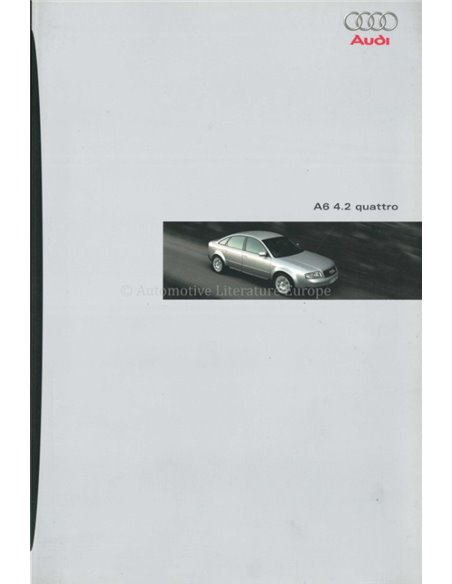 1999 AUDI A6 QUATTRO BROCHURE DUTCH
