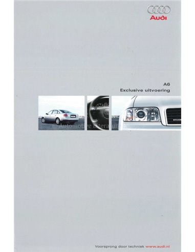 2001 AUDI A6 BROCHURE NEDERLANDS