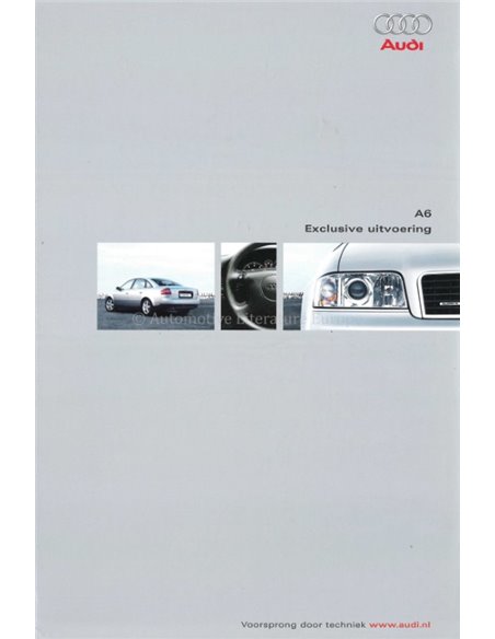 2001 AUDI A6 BROCHURE DUTCH