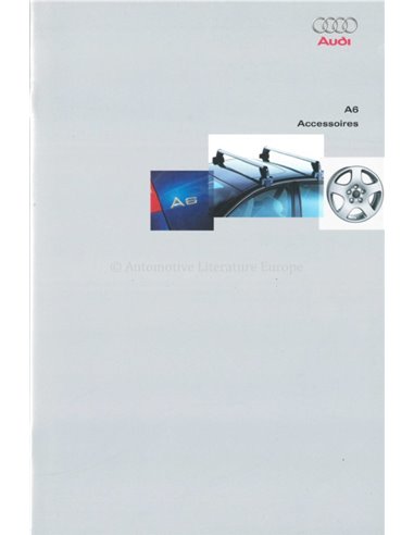 2001 AUDI A6 ACCESSOIRES BROCHURE DUTCH