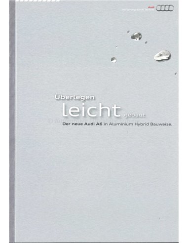 2011 AUDI A6 BROCHURE DUITS