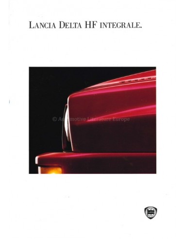 1993 LANCIA DELTA HF INTEGRALE BROCHURE DUITS