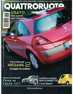 2002 QUATTRORUOTE MAGAZINE 565 ITALIAN