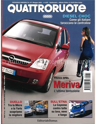 2003 QUATTRORUOTE MAGAZIN 571 ITALIENISCH