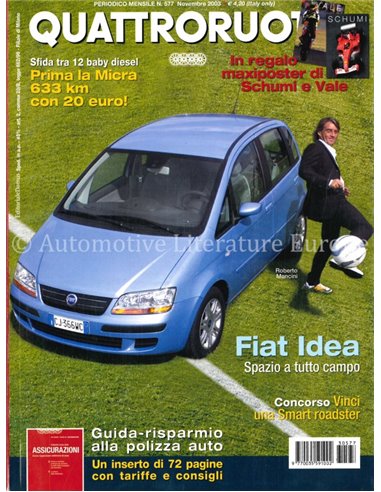 2003 QUATTRORUOTE MAGAZIN 577 ITALIENISCH