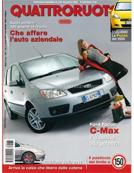 2003 QUATTRORUOTE MAGAZINE 578 ITALIAN