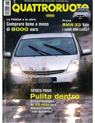 2003 QUATTRORUOTE MAGAZINE 580 ITALIAANS