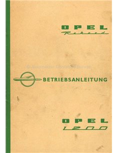 1960 OPEL REKORD OWNERS MANUAL GERMAN