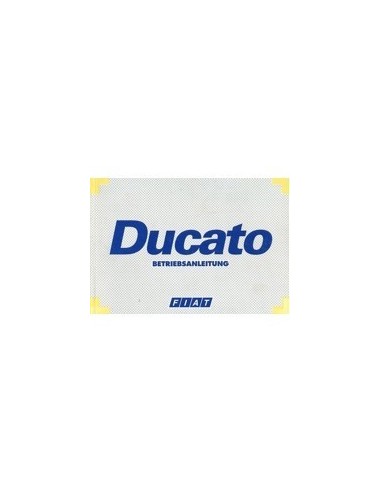 1999 FIAT DUCATO INSTRUCTIEBOEKJE DUITS