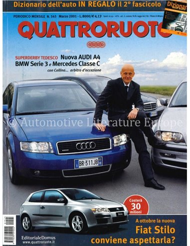 2001 QUATTRORUOTE MAGAZINE 545 ITALIAANS