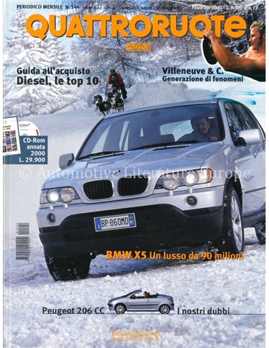 2001 QUATTRORUOTE MAGAZINE 544 ITALIAN