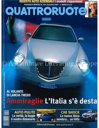 2001 QUATTRORUOTE MAGAZINE 554 ITALIAN
