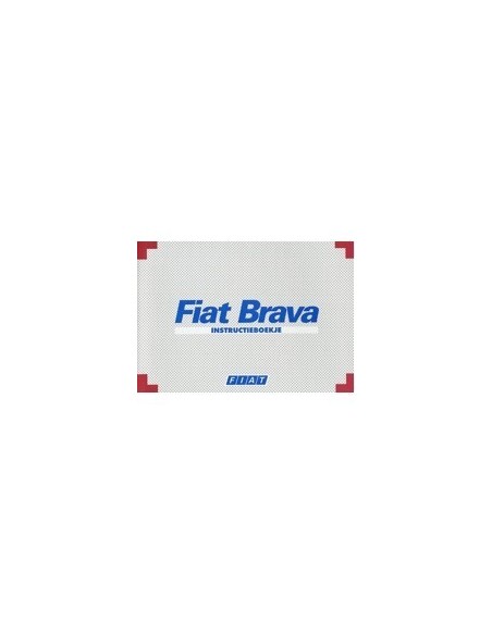 1997 FIAT BRAVA INSTRUCTIEBOEKJE NEDERLANDS