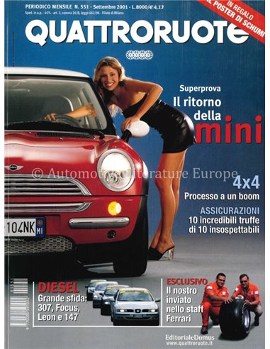2001 QUATTRORUOTE MAGAZINE 551 ITALIAANS