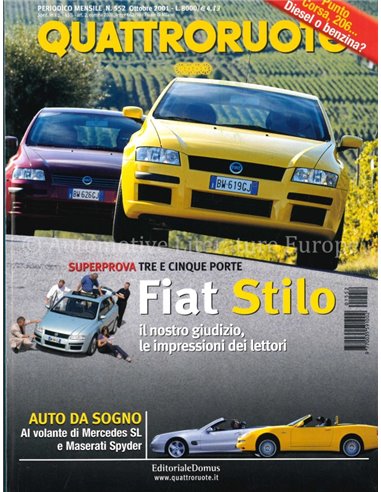 2001 QUATTRORUOTE MAGAZINE 552 ITALIAN