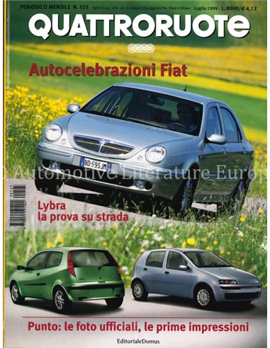 1999 QUATTRORUOTE MAGAZINE 525 ITALIAN