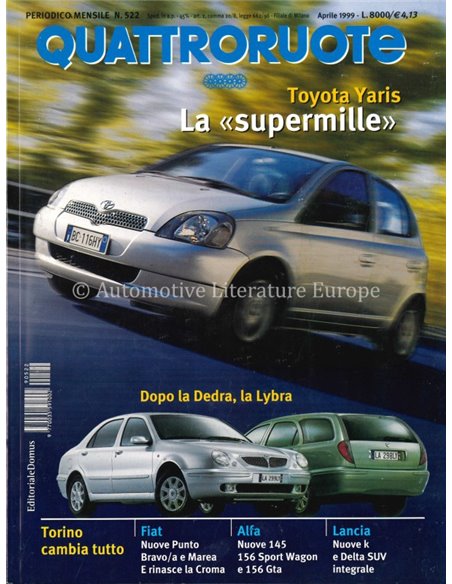 1999 QUATTRORUOTE MAGAZIN 522 ITALIENISCH