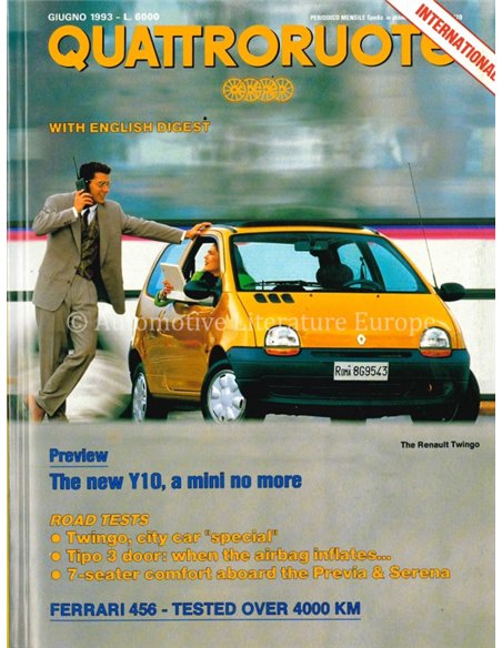 1993 QUATTRORUOTE MAGAZINE 452 ITALIAN