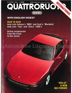 1992 QUATTRORUOTE MAGAZIN 444 ITALIENISCH