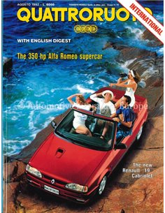 1992 QUATTRORUOTE MAGAZIN 442 ITALIENISCH