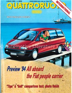 1992 QUATTRORUOTE MAGAZIN 441 ITALIENISCH