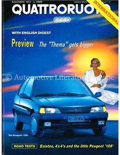 1992 QUATTRORUOTE MAGAZIN 433 ITALIENISCH