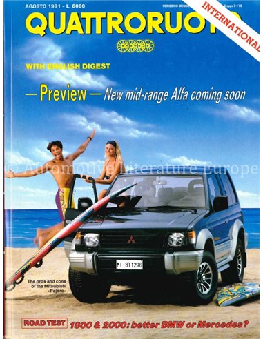 1992 QUATTRORUOTE MAGAZINE 430 ITALIAANS