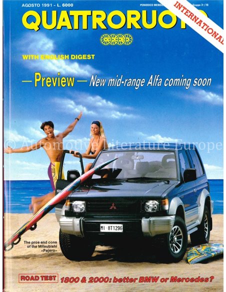 1991 QUATTRORUOTE MAGAZINE 430 ITALIAN