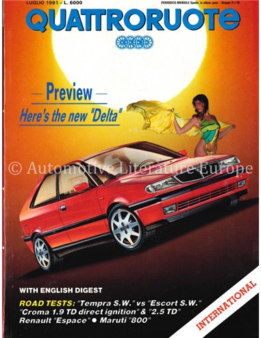 1992 QUATTRORUOTE MAGAZIN 429 ITALIENISCH