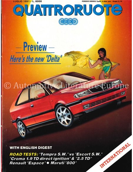1992 QUATTRORUOTE MAGAZIN 429 ITALIENISCH