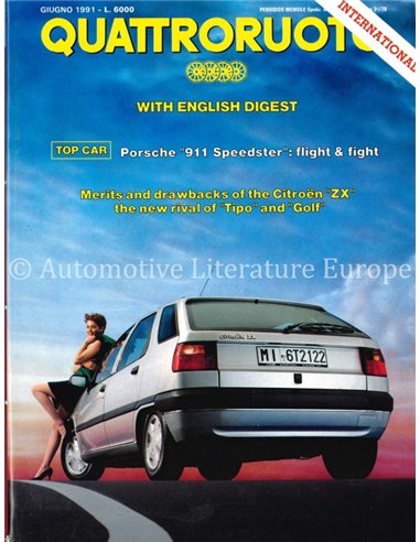 1992 QUATTRORUOTE MAGAZINE 428 ITALIAANS