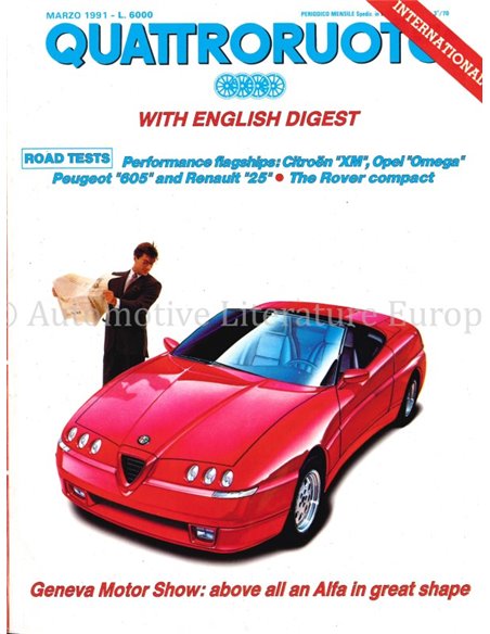 1992 QUATTRORUOTE MAGAZIN 425 ITALIENISCH