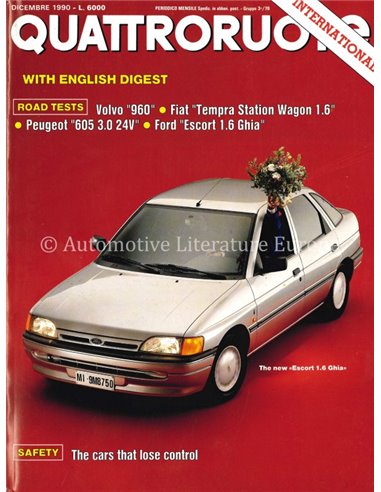 1990 QUATTRORUOTE MAGAZINE 422 ITALIAN