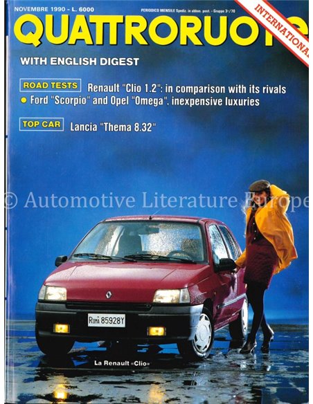 1992 QUATTRORUOTE MAGAZIN 421 ITALIENISCH