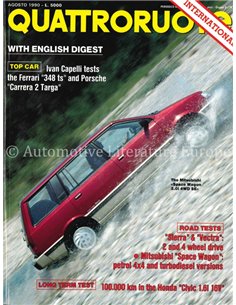 1990 QUATTRORUOTE MAGAZINE 418 ITALIAANS