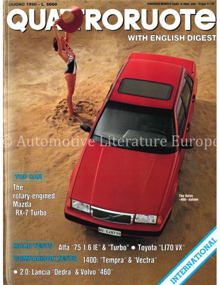 1990 QUATTRORUOTE MAGAZIN 416 ITALIENISCH