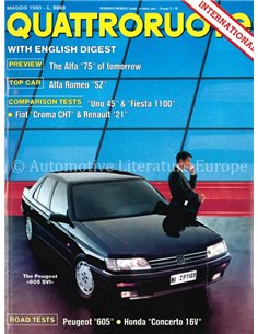 1990 QUATTRORUOTE MAGAZINE 415 ITALIAANS