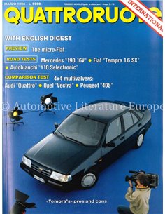 1990 QUATTRORUOTE MAGAZINE 413 ITALIAANS