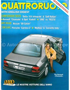 1990 QUATTRORUOTE MAGAZINE 411 ITALIAANS