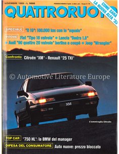 1989 QUATTRORUOTE MAGAZINE 409 ITALIAN