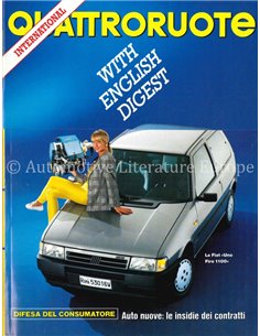 1989 QUATTRORUOTE MAGAZINE 408 ITALIAANS