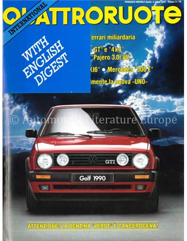 1989 QUATTRORUOTE MAGAZINE 407 ITALIAN