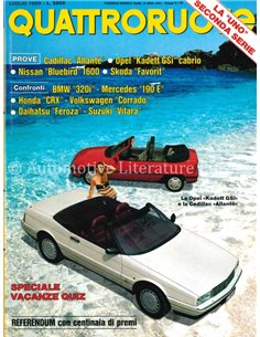 1989 QUATTRORUOTE MAGAZINE 405 ITALIAN