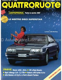 1987 QUATTRORUOTE MAGAZIN 375 ITALIENISCH