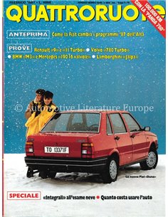 1987 QUATTRORUOTE MAGAZIN 376 ITALIENISCH