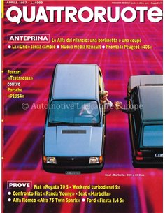 1987 QUATTRORUOTE MAGAZINE 378 ITALIAANS