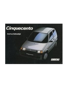 1992 FIAT CINQUECENTO INSTRUCTIEBOEKJE NEDERLANDS