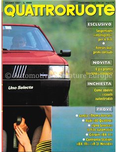 1987 QUATTRORUOTE MAGAZINE 380 ITALIAANS
