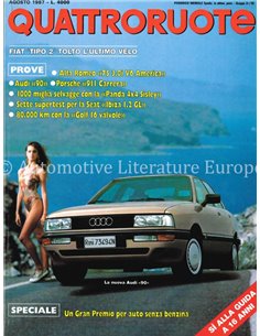 1987 QUATTRORUOTE MAGAZINE 382 ITALIAANS